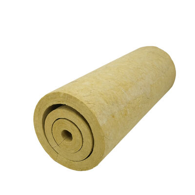 CE-Certified Industrial Rock Wool Pipe High-Temperature Heat Insulation Fireproof Thermal