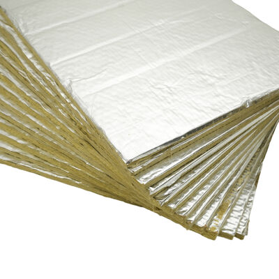 CE Certificated Insulation Material Rockwool Board with Aluminum Foil Facing Fireproof Waterproof